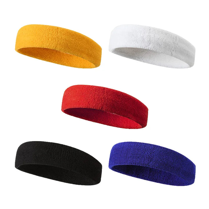 Pure Color Sports Sweatband Headband