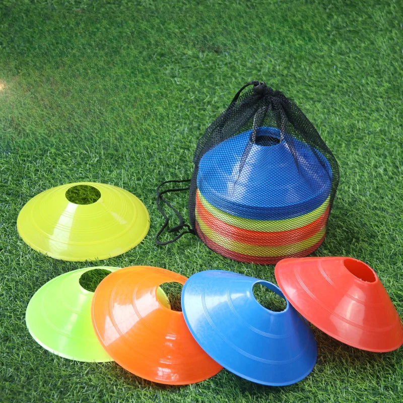 10Pcs Soccer Training Agility Disc Cones with Stand