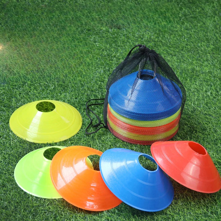 10Pcs Soccer Training Agility Disc Cones with Stand