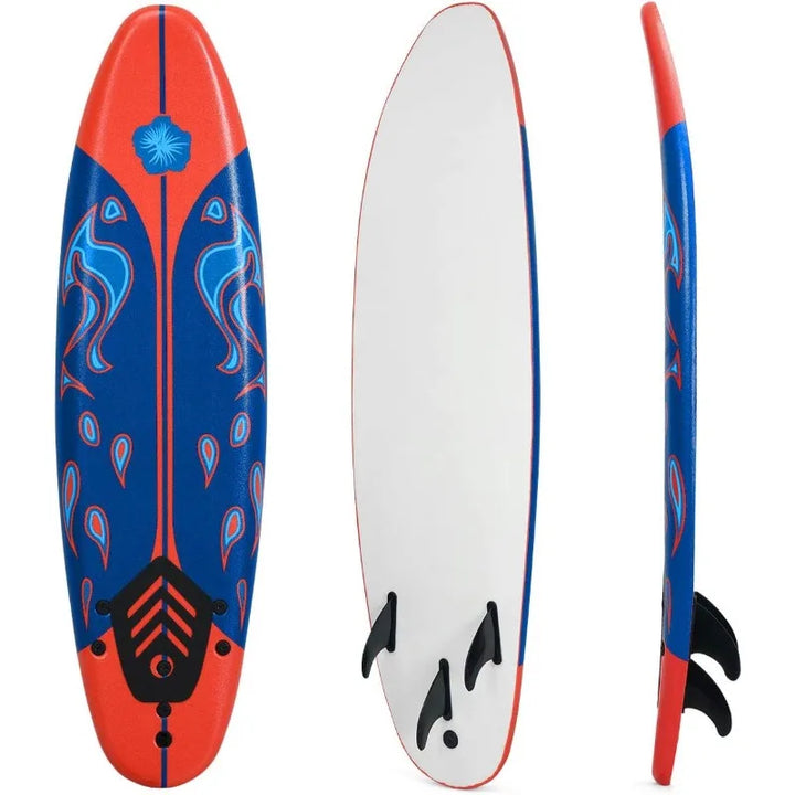 GYMAX 6FT Surfboard with Fins & Leash