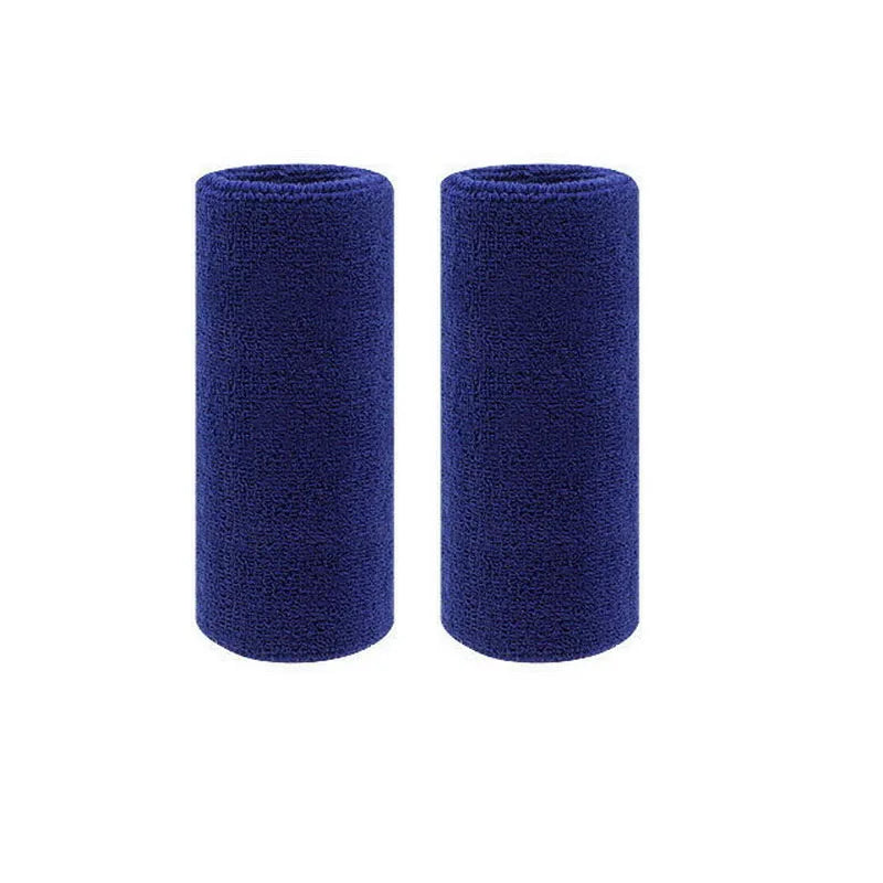 2Pcs Sports Wristbands Sweat Absorbent Cuffs