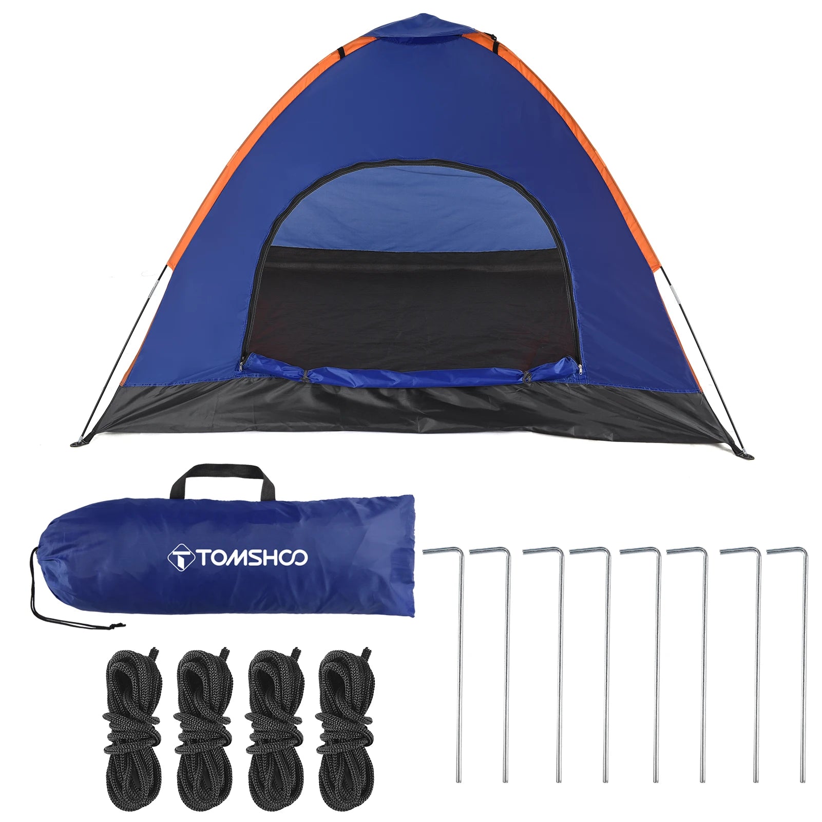 TOMSHOO 3-4 Person Camping Tent with Rain Fly