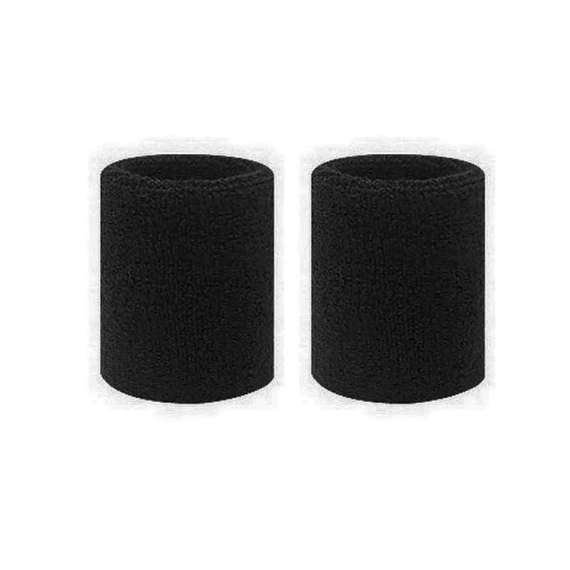 2Pcs Sports Wristbands Sweat Absorbent Cuffs