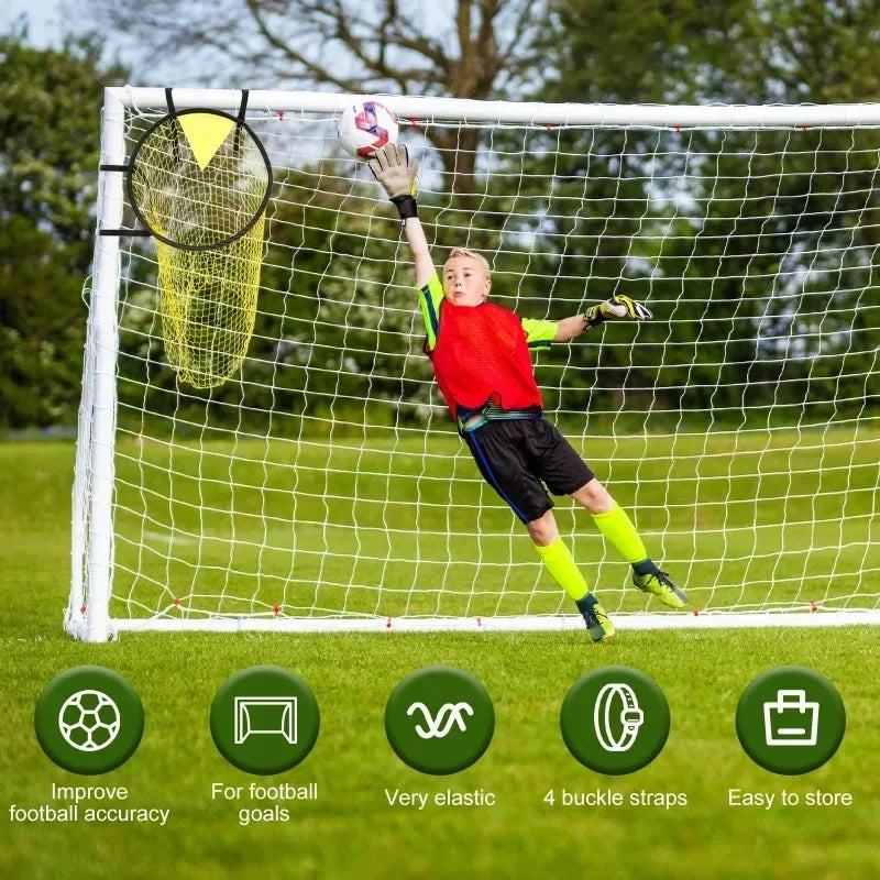 Foldable Football Target Training Net 17x28in