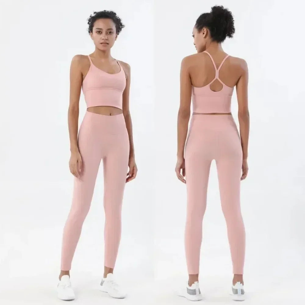 Women’s 2-Piece Sportswear Set – Gym Bra & Leggings