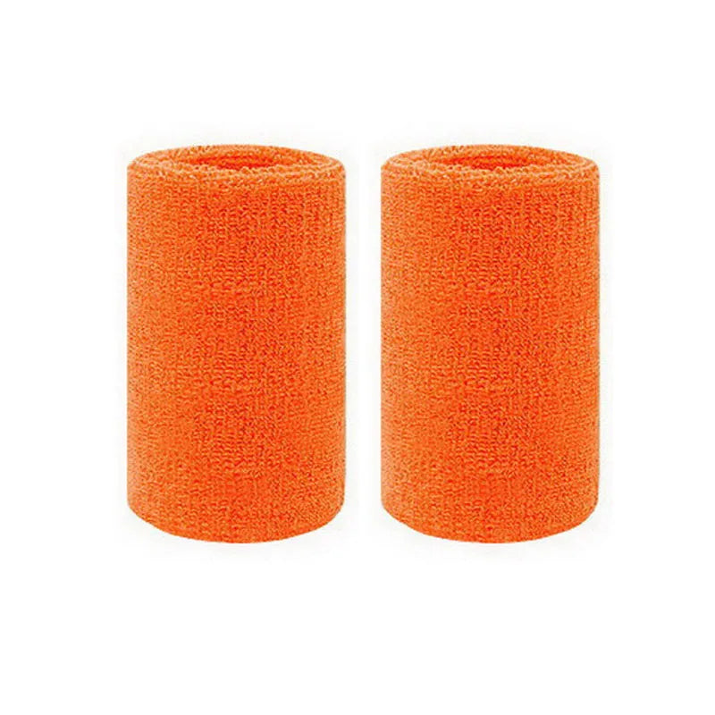 2Pcs Sports Wristbands Sweat Absorbent Cuffs