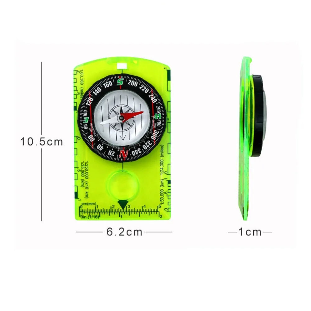 Waterproof Orienteering Baseplate Compass