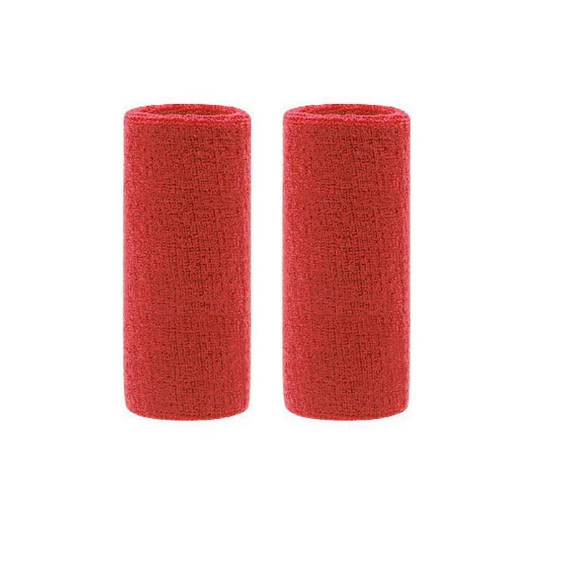 2Pcs Sports Wristbands Sweat Absorbent Cuffs