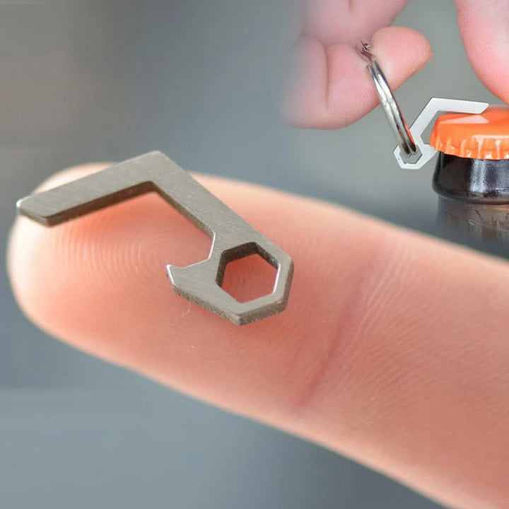 EDC Mini Bottle Opener Keyring Tool