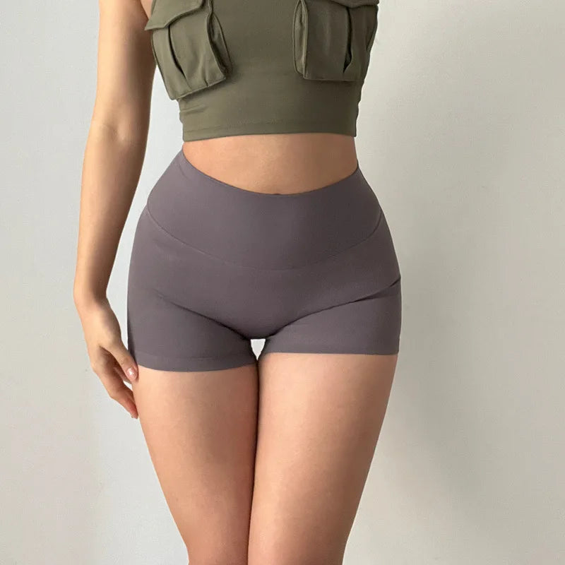 GymHUB High-Waist Hip-Lifting Yoga Shorts