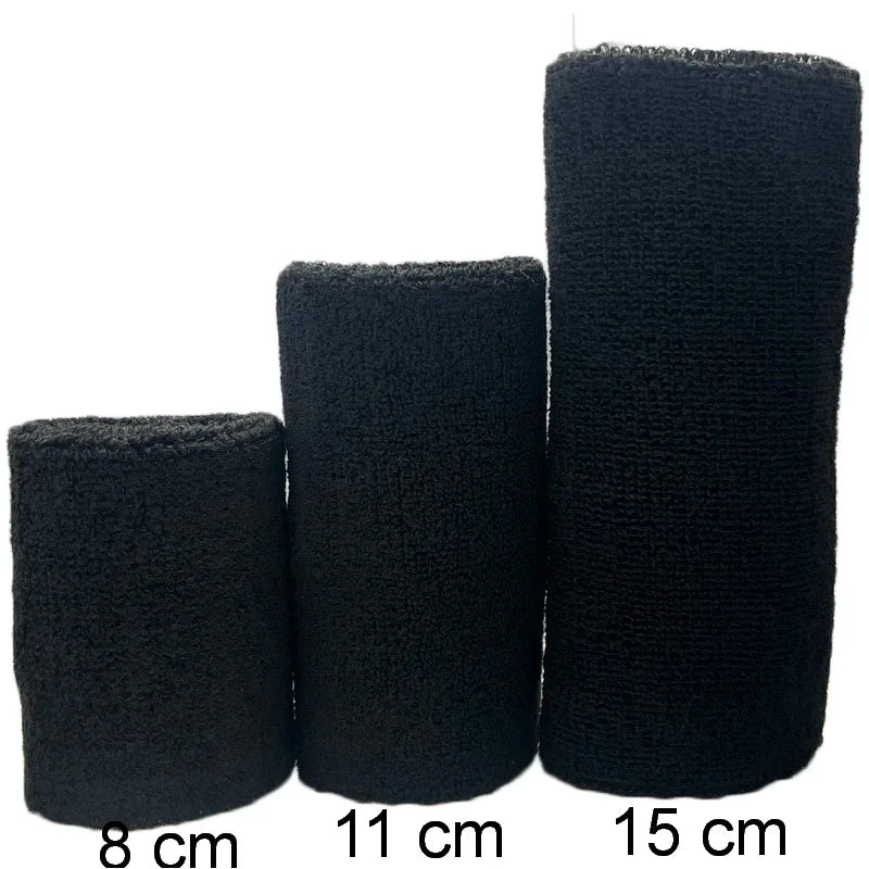 2Pcs Sports Wristbands Sweat Absorbent Cuffs