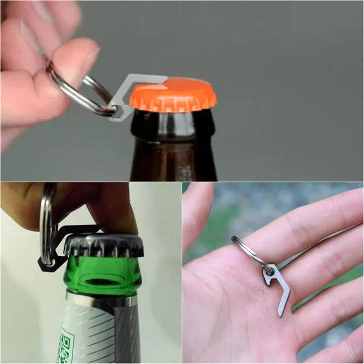 EDC Mini Bottle Opener Keyring Tool