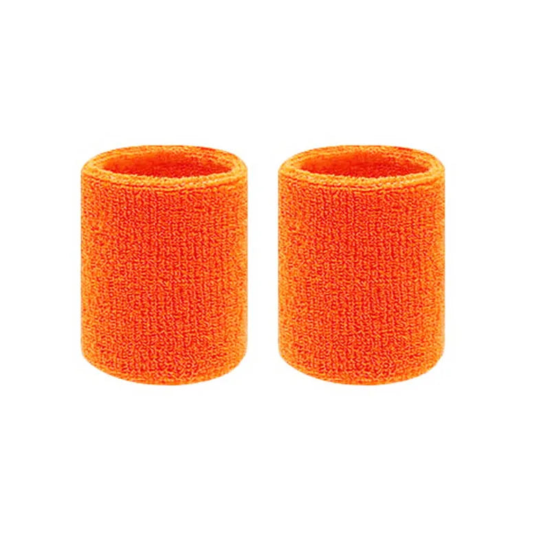 2Pcs Sports Wristbands Sweat Absorbent Cuffs