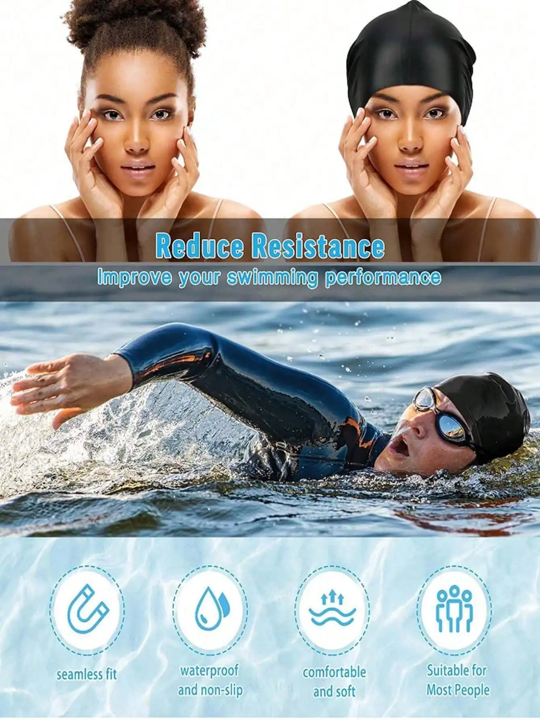 3PCS Swimming Set – Anti-Fog Goggles