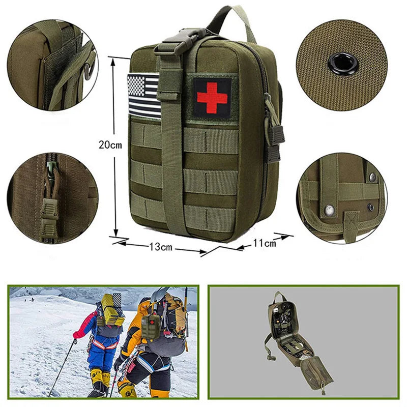 Survival First Aid Trauma Kit with Molle Bag