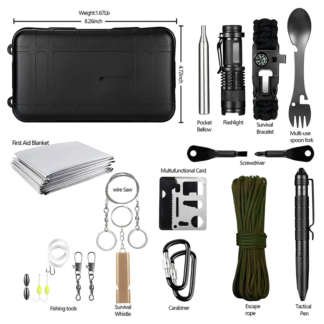 Professional Emergency Survival Kit Gear