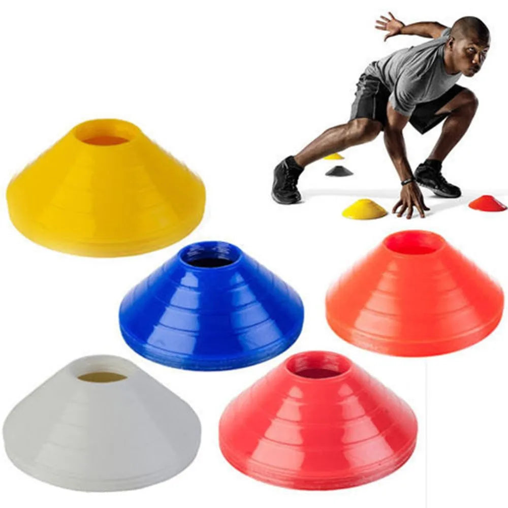 10Pcs Soccer Training Agility Disc Cones with Stand