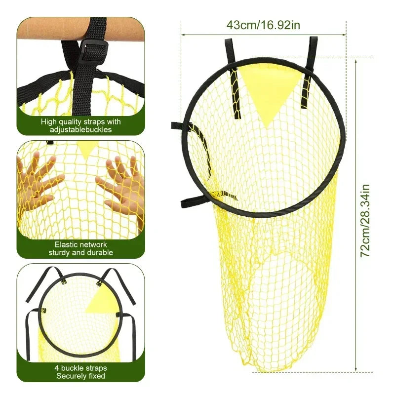 Foldable Football Target Training Net 17x28in