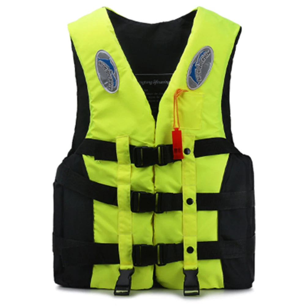 Adult & Kids Adjustable Swimming Life Jacket with Whistle