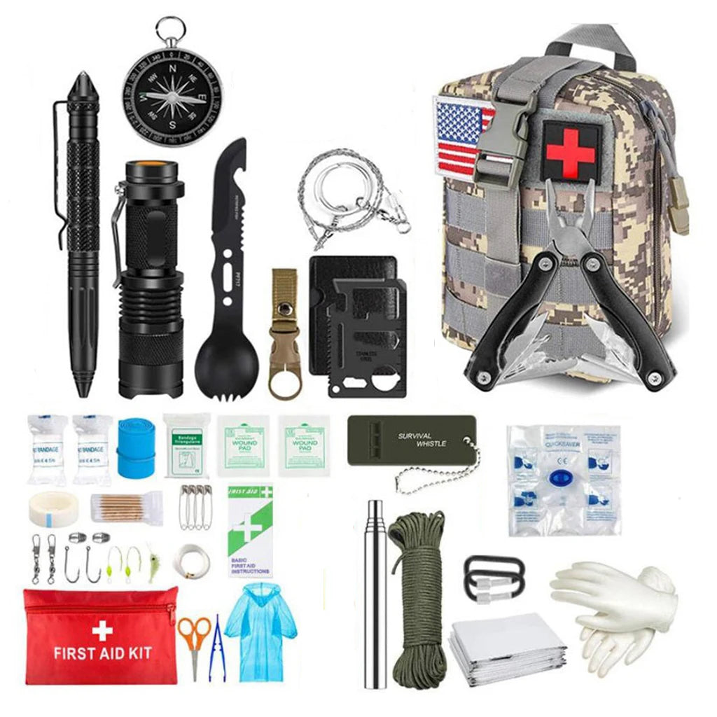 Survival First Aid Trauma Kit with Molle Bag