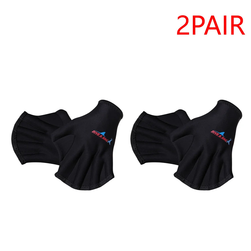 1–5 Pairs Webbed Swimming Gloves