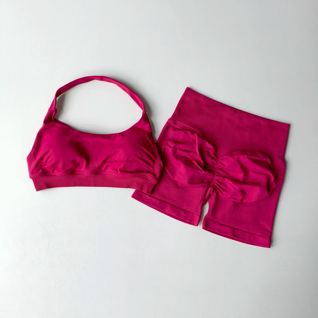 Women’s Seamless Yoga Set – Sports Bra & Shorts Gym Outfit