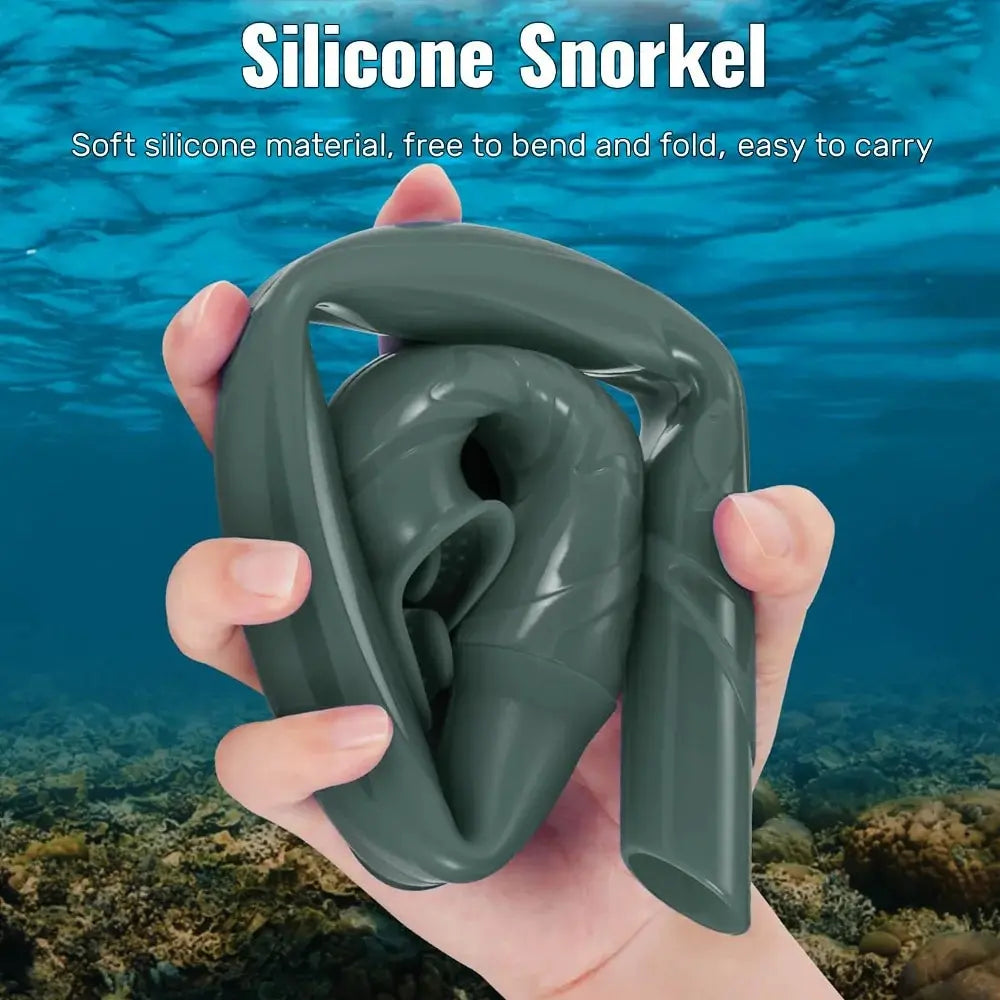 Foldable Silicone Diving Snorkel with Case