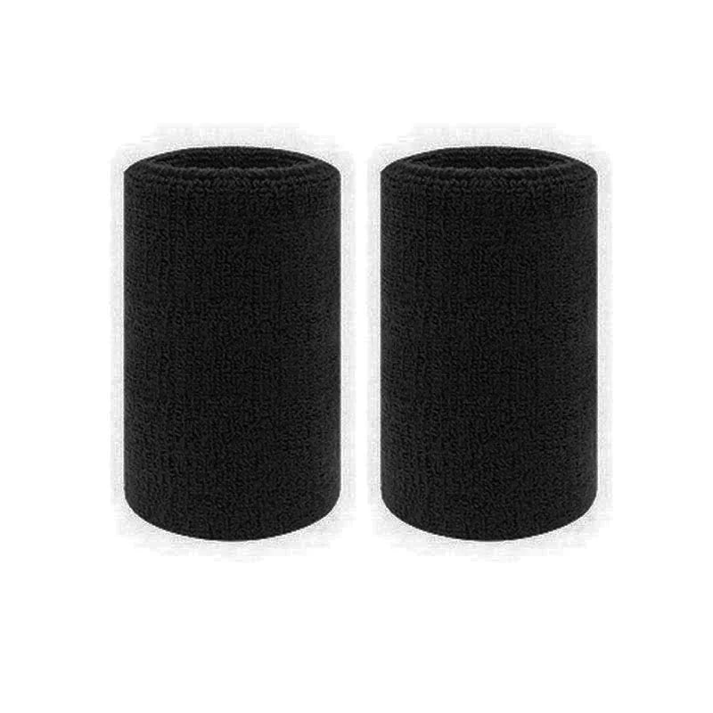 2Pcs Sports Wristbands Sweat Absorbent Cuffs