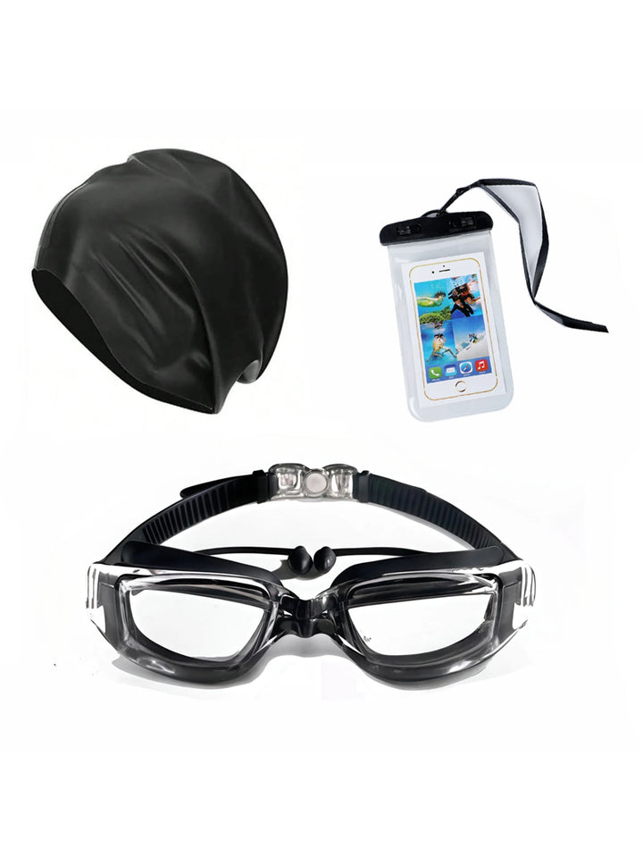 3PCS Swimming Set – Anti-Fog Goggles
