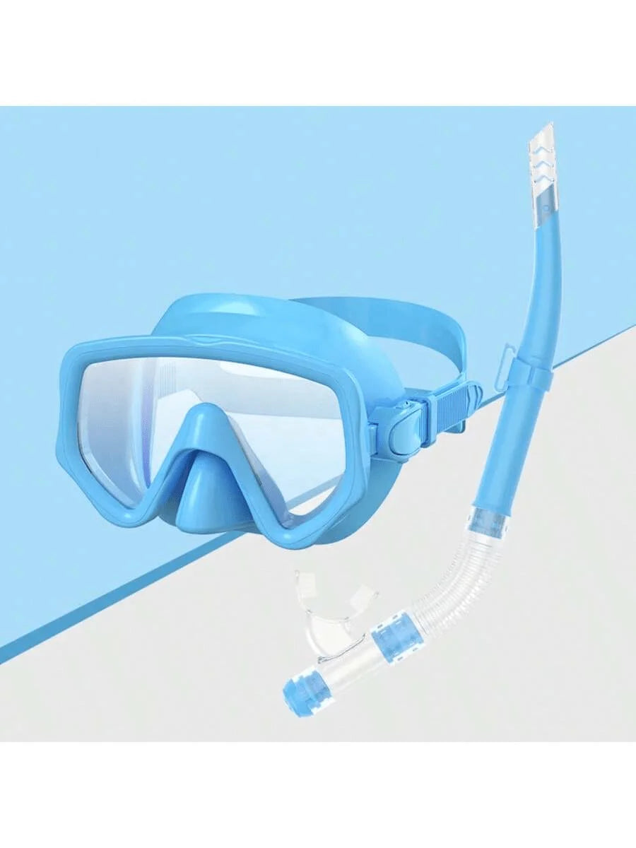 Adult Diving Mask & Snorkel Set with Tempered Glass