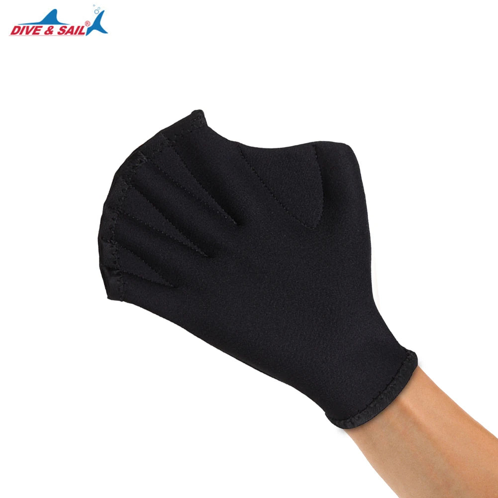 1–5 Pairs Webbed Swimming Gloves