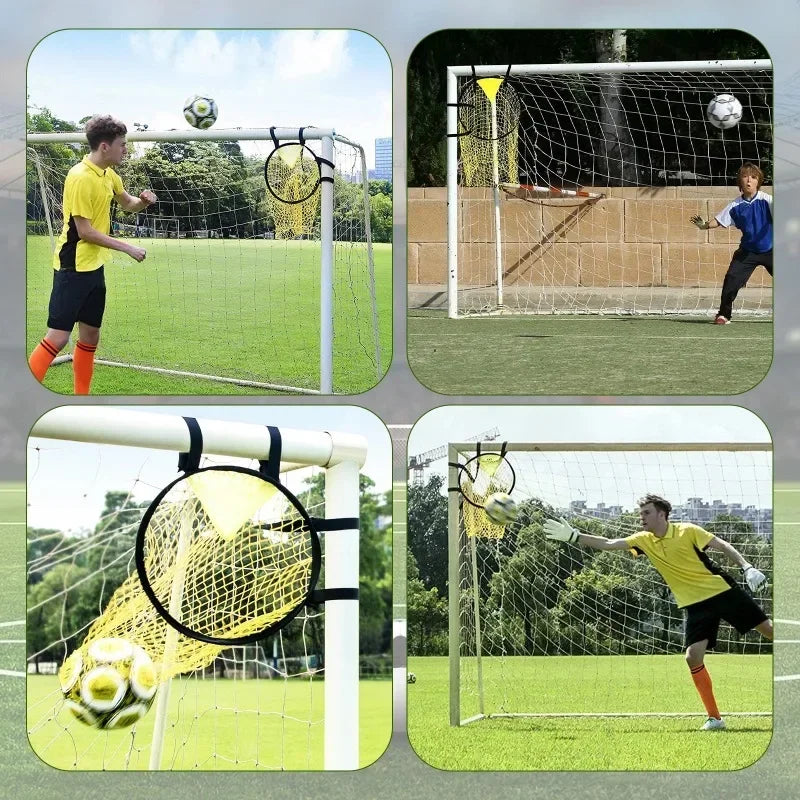 Foldable Football Target Training Net 17x28in