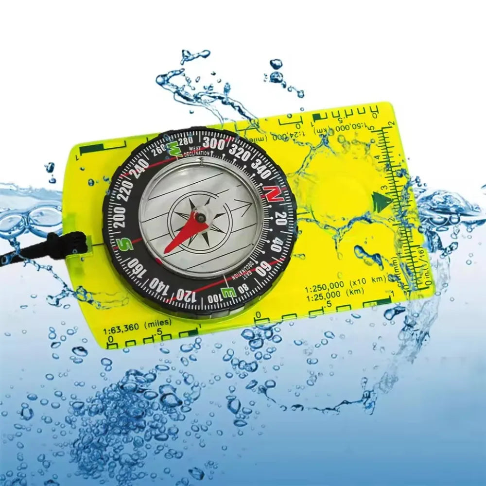 Waterproof Orienteering Baseplate Compass