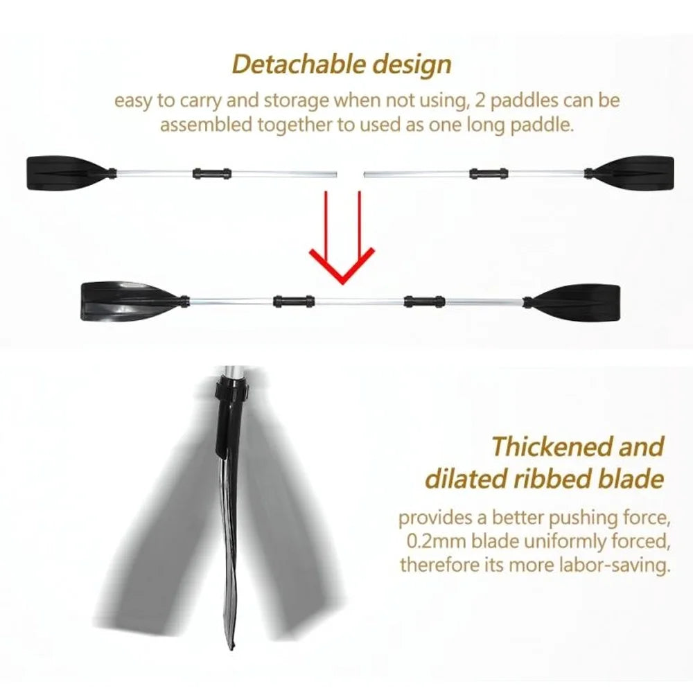 Adjustable Aluminum Kayak Paddles (1 Pair)