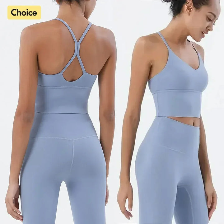 Women’s 2-Piece Sportswear Set – Gym Bra & Leggings