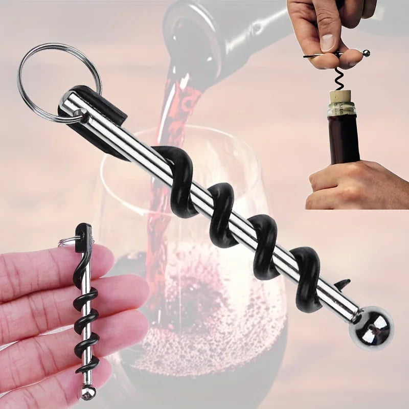 Mini Wine Bottle Opener Keychain Tool