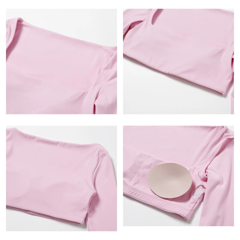 Women’s Quick-Dry Square Neck Sports Crop Top