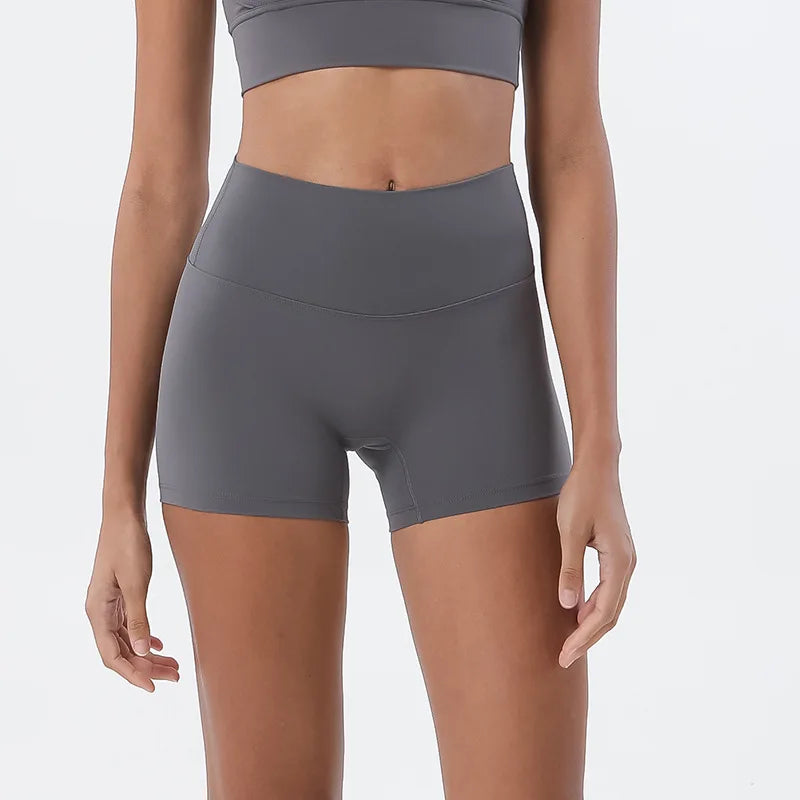 GymHUB High-Waist Hip-Lifting Yoga Shorts