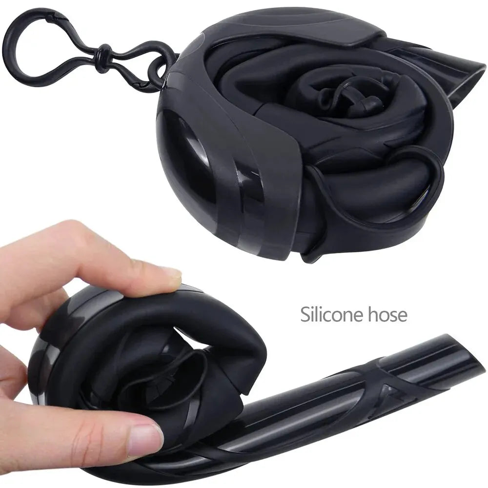 Foldable Silicone Diving Snorkel with Case