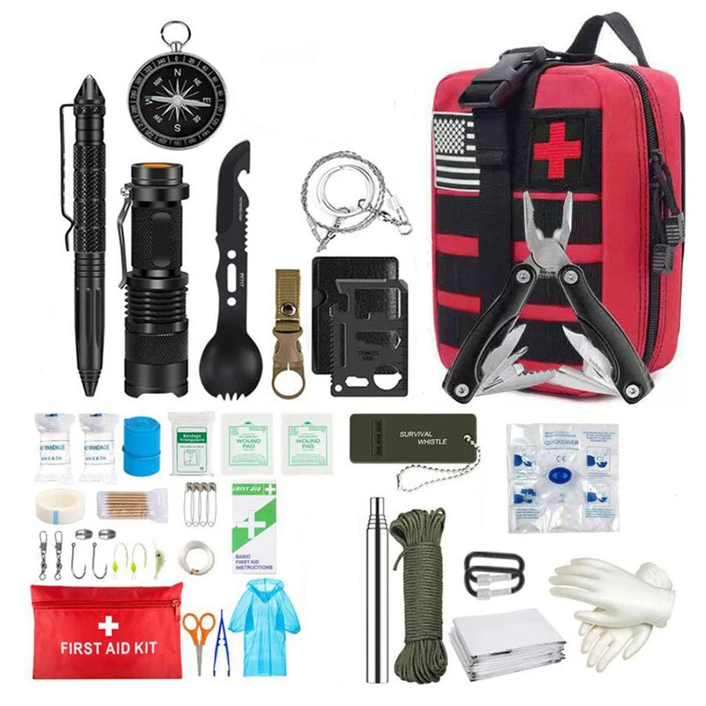 Survival First Aid Trauma Kit with Molle Bag