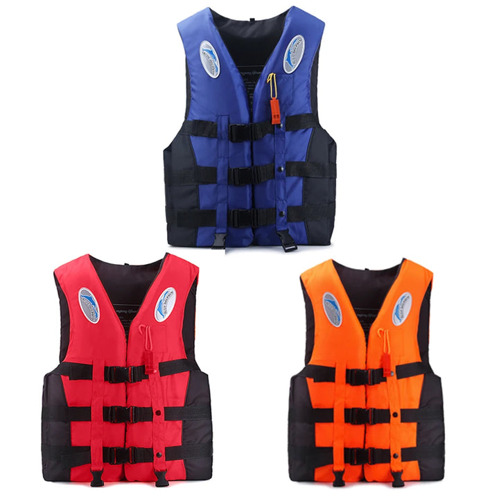Adult & Kids Adjustable Swimming Life Jacket with Whistle