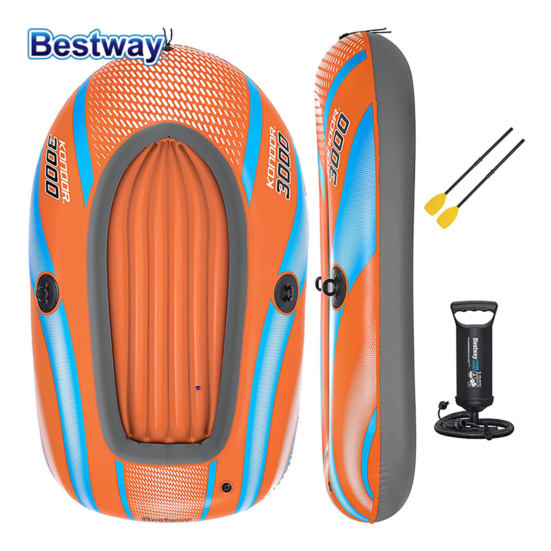 Bestway Heavy Duty Inflatable Kayak 1–3 Person