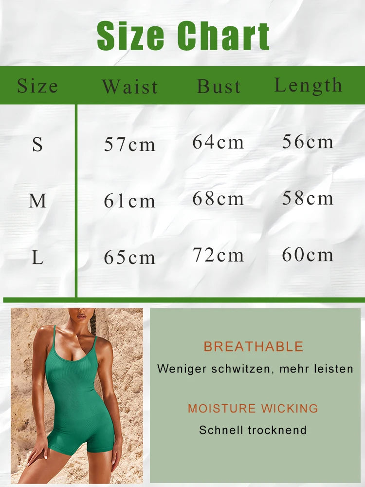 Seamless Yoga Jumpsuit – High-Waist Women’s Sportswear Set
