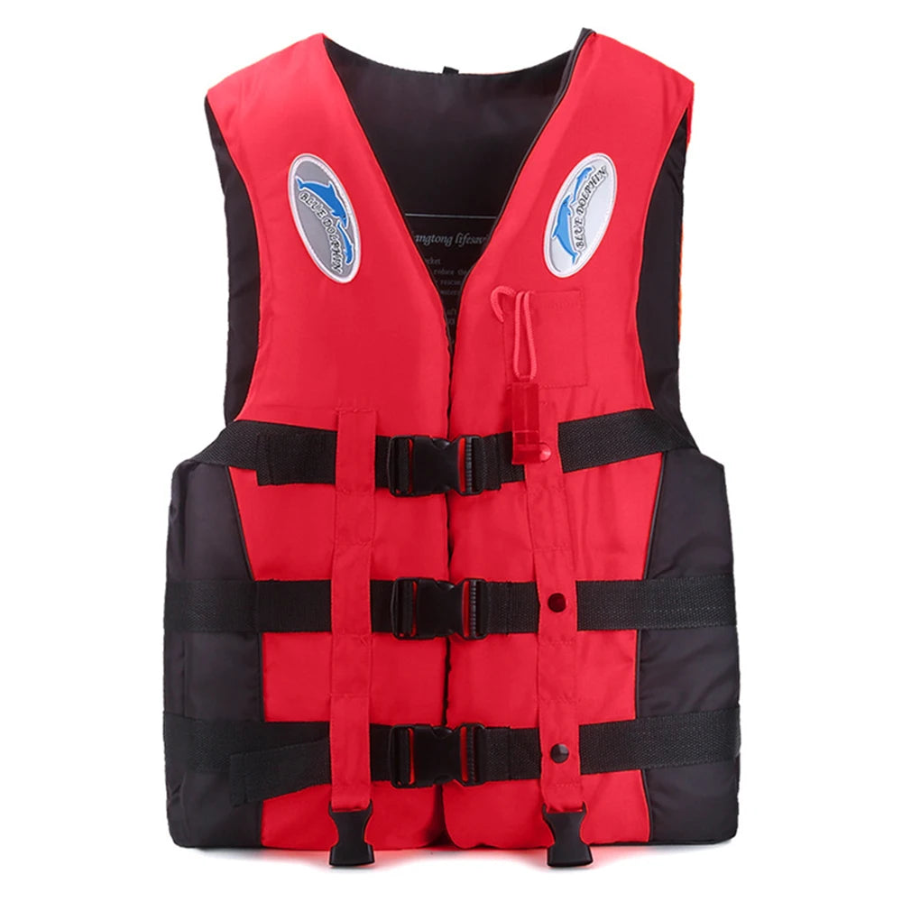 Adult & Kids Adjustable Swimming Life Jacket with Whistle