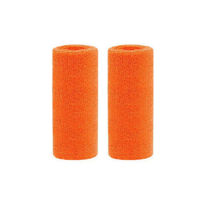 2Pcs Sports Wristbands Sweat Absorbent Cuffs