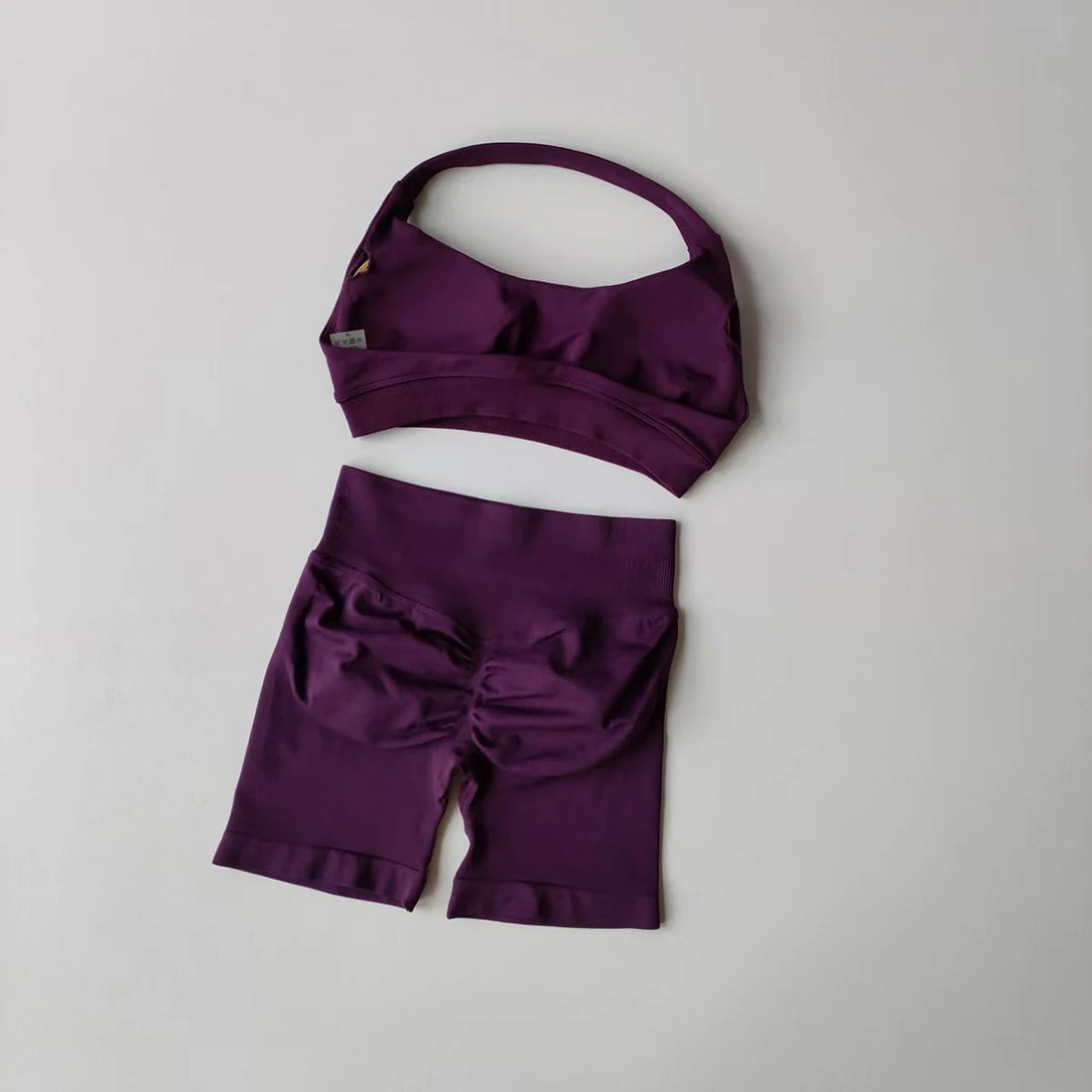 Women’s Seamless Yoga Set – Sports Bra & Shorts Gym Outfit