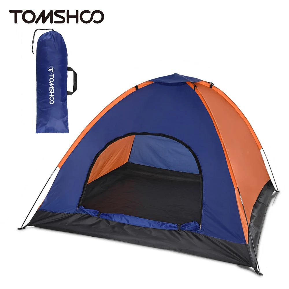 TOMSHOO 3-4 Person Camping Tent with Rain Fly