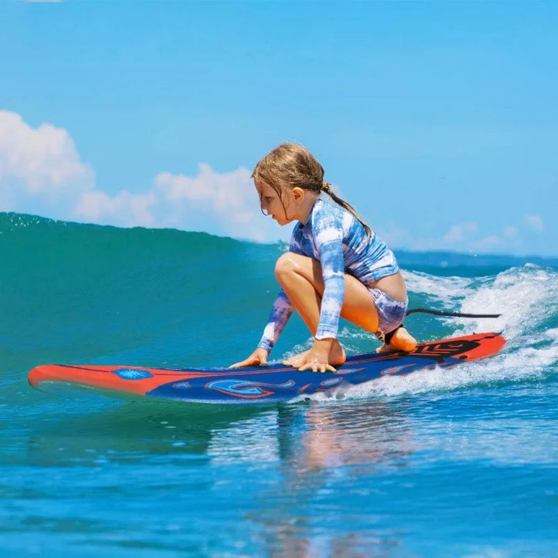 GYMAX 6FT Surfboard with Fins & Leash