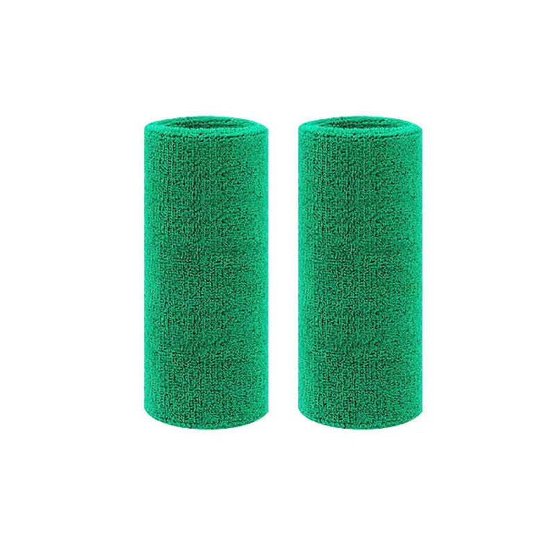 2Pcs Sports Wristbands Sweat Absorbent Cuffs