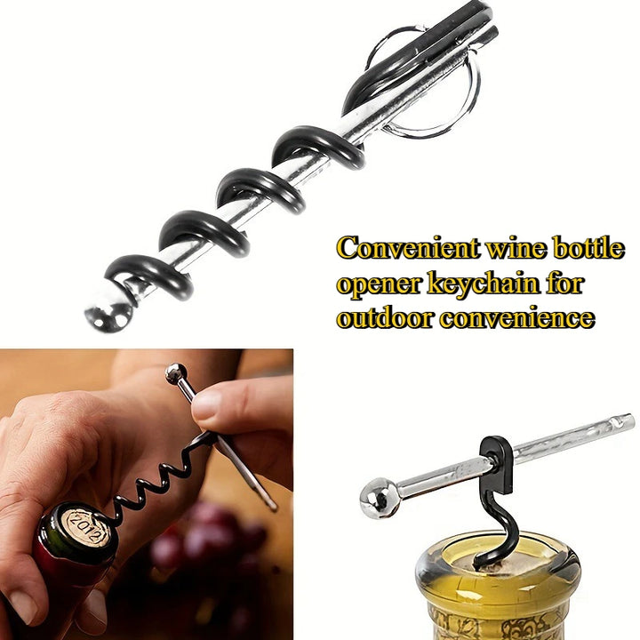 Mini Wine Bottle Opener Keychain Tool